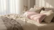 Подушка для тела Soft Sleep на кровати для комфортного сна